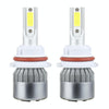 2 PCS 9007 18W 1800 LM 6000K IP68 Casnbus Constant Current Car LED Headlight with 2 COB Lamps, DC 9-36V(White Light)