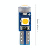 10 in 1 Car T5 0.2W DC12V Instrument Panel LED Decorative Light(Yellow Light)
