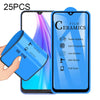 For Xiaomi Redmi Note 8T 25 PCS 2.5D Full Glue Full Cover Ceramics Film