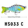 PROBEROS HS033 10cm 15.61g Knotty Lure Fish Bait Plastic Hard Bait(C)