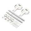 Universal Car Aluminum Alloy Mount Hood Pin Bonnet Lock (White)