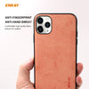 For iPhone 11 Pro Max ENKAY ENK-PC030 Business Series Fabric Texture PU Leather + TPU Soft Slim Case Cover(Grey)