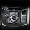 Car Carbon Fiber Electronic Handbrake Panel Decorative Sticker for Mazda CX-5 2017-2018, Right Drive