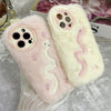 For iPhone 13 Snake Embroidery Plush Silicone Phone Case(Snake And Pink)