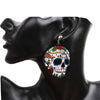 Halloween Jewelry Acrylic Personal Skull Earrings(Blue Eyes Ghost Head)