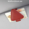 Car Eyeglasses Storage Clip Automobile Sun Visor Sunglasses Carrying Holder(Beige)