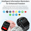 Bluetooth Talk HD Large Screen Heart Rate Oxygen Monitoring Multi-Sport Mode Smart Watch(Pink)