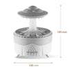 UFO Water Drop Aromatherapy Humidifier Desktop Remote Control Diffuser, Plug: UK Plug(Black)