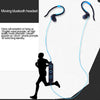 008 In-Ear Ear Hook Wire Control Sport Wireless Bluetooth Earphones with Mic, Support Handfree Call, For iPad, iPhone, Galaxy, Huawei, Xiaomi, LG, HTC and Other Smart Phones(Blue)