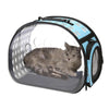 Large Blue Pet Carrier Backpack, Transparent Space Capsule, Cat/Dog, 7.5kg