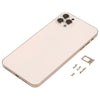 iPhone XS Max Back Housing Cover (Gold, iP13 Pro Max Style)