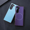 For Samsung Galaxy Z Fold6 5G Integrated Electroplating AG Frosted Skin Feel MagSafe Folding Phone Case(Sapphire Blue)