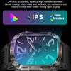 HT29 2.01 inch IPS Screen Triple Proof Smart Watch with Banknote Detector Light(Yellow)