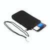 For 6.7-6.9 inch Universal Elastic Material Zipper Waist Bag(Black)