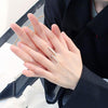 Creative Simple Geometry Opening Finger Rings Personality Jewelry(Silver)