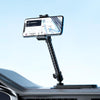 Car Phone Mount Extension Arm Double Jointed Swivel Adjustment Carbon Fiber Bracket Connecting Rod, Model: 140mm For 20mm Ball Head