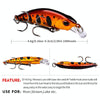 PROBEROS DW577 8003 Hook 5.3cm 4.6g Sinking Minnow Lure Long Casting Bionic Plastic Hard Bait Fishing Tackle(Color A)