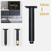 Metal Furniture Support Legs with Adjustment Pad, Height: 13.5cm(Black Gold)