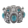 S2203-11  Women Beaded Bracelet Turquoise Ethnic Style Charm Jewelry