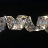Christmas LED Lights Bronzing Double Ribbon String Lights, Specification: 1m(Silver Warm Light)
