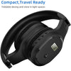 A8 Charging Version Portable Digital Display FM Headphone(White)