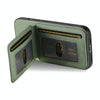 For Samsung Galaxy A23 Twill Fabric Leather Vertical Flip RFID Card Bag Phone Case(Green)