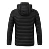 Winter Smart Electric Heating Hooded Jacket, Size:XL(Black)