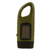 Outdoor Emergency LED Flashlight with Solar & Hand-Crank Power (Army Green)