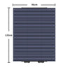 46 x 120cm Car Front Gear Auto Retractable Sunshade Household Pleated Window Covering