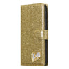 For Samsung Galaxy S24 FE 5G Glitter Powder Love Leather Phone Case(Gold)