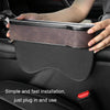Car Central Control Seat Gap Storage Box with Dual USB Ambient Lights, Color: Suede Wine Red Co-pilot