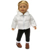 3 Sets 18 Inch Girl Toy Accessories Doll Clothes Autumn and Winter Down Jacket