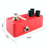 KOKKO FOD5 Mini Electric Guitar Overload Monoblock Effects Pedal(Red)