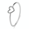 Fashion Heart Shaped Wedding Ring for Woman White(8)