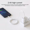 IVON CA70 8 Pin Fast Charging Data Cable, Length: 1m (White)