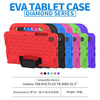 For Lenovo Tab M10 Plus TB-X606 10.3 Diamond Series EVA Anti-Fall Shockproof Sleeve Protective Shell Case with Holder & Strap(Rose Red)