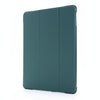 For iPad Air 2 Airbag Horizontal Flip Leather Case with Three-fold Holder & Pen Holder(Dark Green)