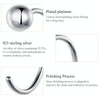 Sterling Silver Earrings Simple Platinum-plated Earrings Temperament Small Ball Earrings