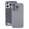 iPhone 16 Pro Max Back Glass Cover with Lens Cover - Black