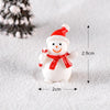 5pcs Christmas Decoration Accessories Micro Landscape Christmas Gift Resin Small Ornament, Style: Christmas Snowman No.10