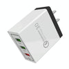 AR-QC-03 2.1A 3 USB Ports Quick Charger Travel Charger, US Plug(Black)