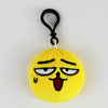 20 PCS Creative Plush Doll Mobile Pendants Gift Cartoon Cute Facial Expression Decorations Keychains with Hook