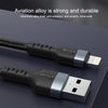 IVON CA88 12W 2.4A USB to 8 Pin Nylon Braid Fast Charge Data Cable, Cable Length: 1m (Black)