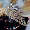 Crystal Wedding Crown Bride Crown Headband Accessories Hair Jewelry Ornaments(Silver White)