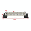 CP-3053 150A 12-48V RV Yacht Double-row 12-way Busbar with 28pcs Terminals(Black)
