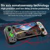 D7 BT5.0 Retractable Gamepad With Light For PC / Android / IPhone /Win7 10 11/Mac OS/Switch(White)