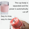 FS1300 Mini Juicer Home Portable Cooking Machine Student Juice Cup Juicer, Colour: Cherry Blossom Double Blade