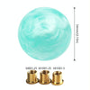 Car Modified Marble Star Gear Head Shifter Cover with Adapter (Light Green)