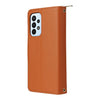 For Samsung Galaxy A23 5G Nine-card Slots Zipper Wallet Bag Leather Phone Case(Brown)