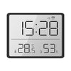 8218 Thin and Light Magnetic Wall-mounted LCD Temperature Electronic Digital Clock(Black)
